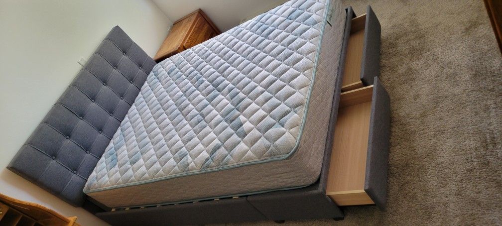 Bed Frame / Headboard - LIKE NEW