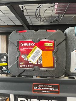 Husky 37-Piece Bit Socket Set, 3/8" Drive.