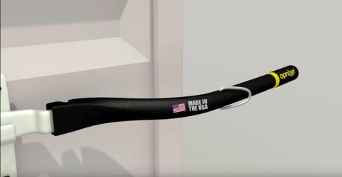 Leverage Bar for Shipping Container Doors - and More, OPNBar, Steel - by Shipping Container Safety International, Flat Black, Yellow