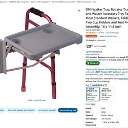Tray For Walker (removable?