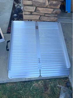 All Aluminum non-skid wide ramp. 36 inch long by 32 wide brand new – handicap – loading cars – Gardiner ramp.
