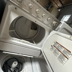 stackable laundry center from the Whirlpool brand. 