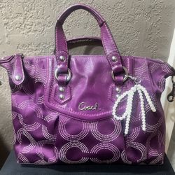 Vintage purple coach