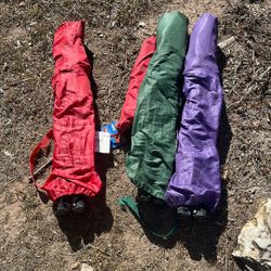 Three Lawn Chairs + Chair Umbrella