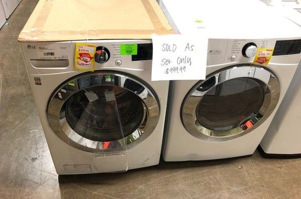 LG Front Load Washer and Electric Dryer Pair‼️ 0U2