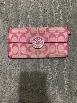 Pink coach wallet