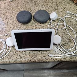Google Nest Hub + 2 Google home Minis