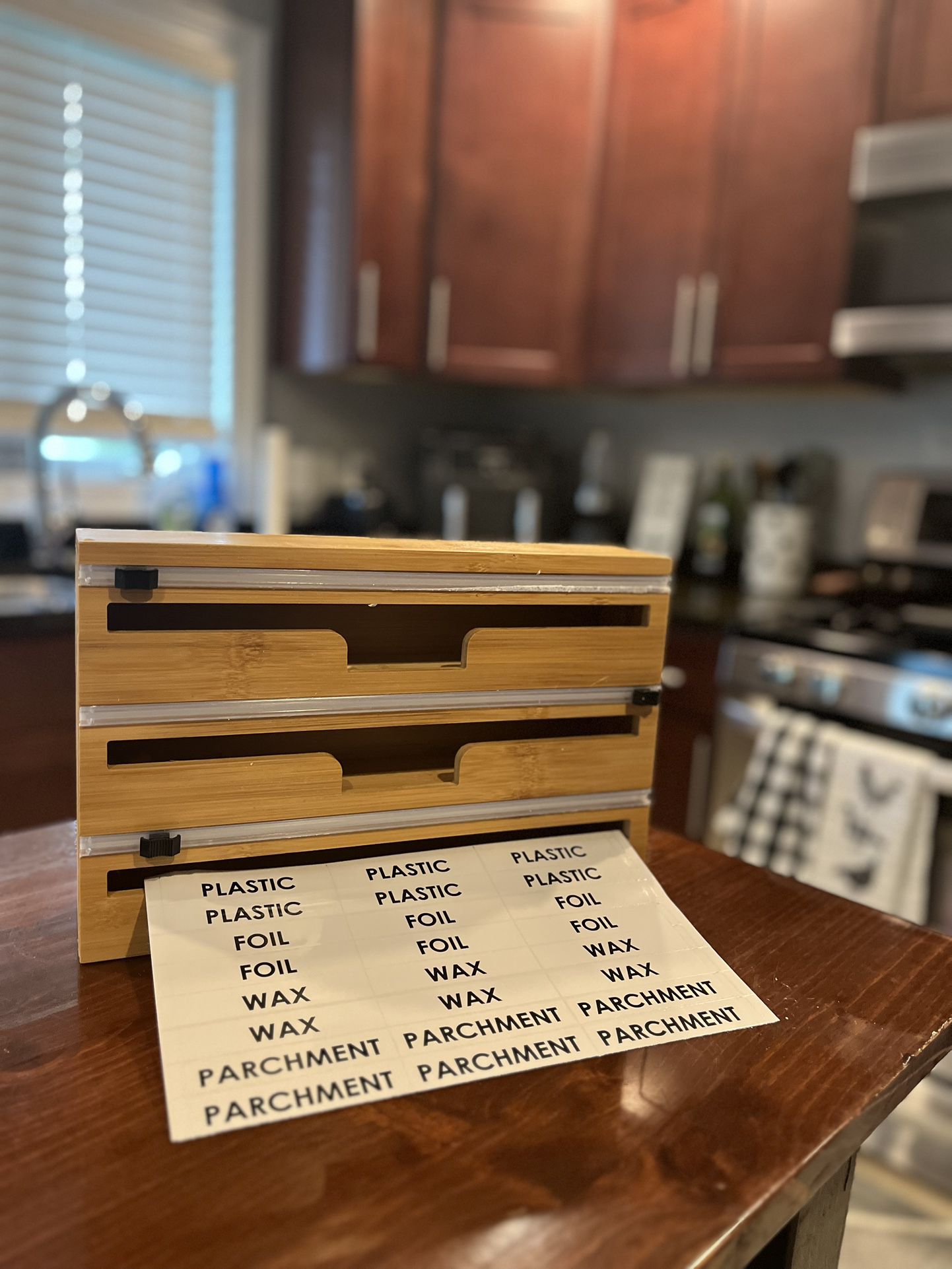 3 in 1 Wrap Organizer with Cutter and Labels