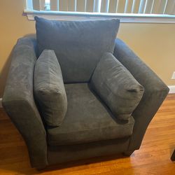 Loveseat and chair