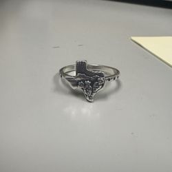 Retired James Avery Texas Landscape Ring Sz 10