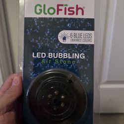 Glo Fish Bubbling Air Stone With Lights