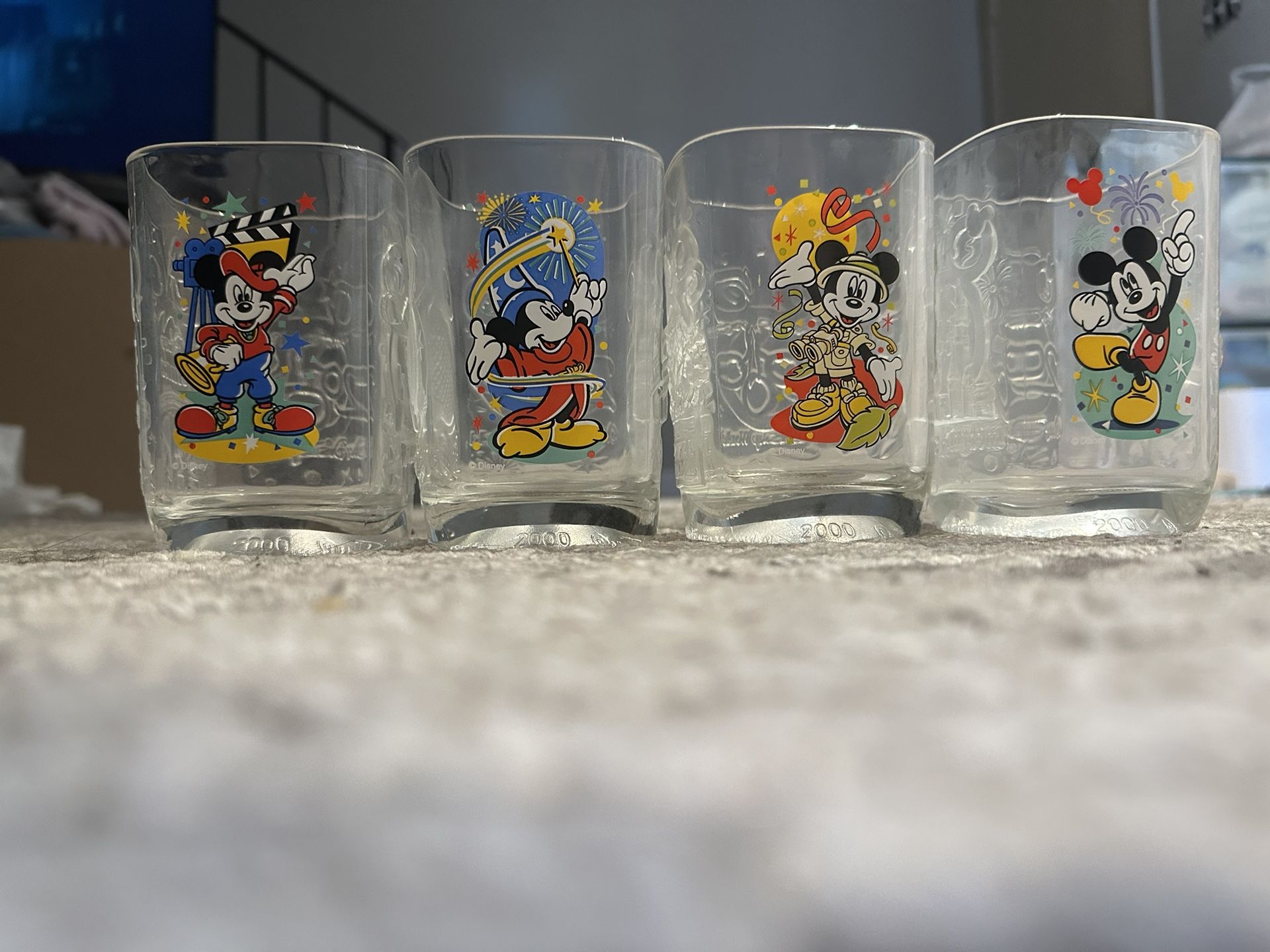 Collectible Walt Disney World millennium Glasses