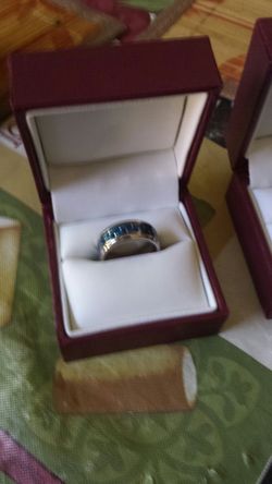 Brand new wedding bands his and hers never been worn still in box too