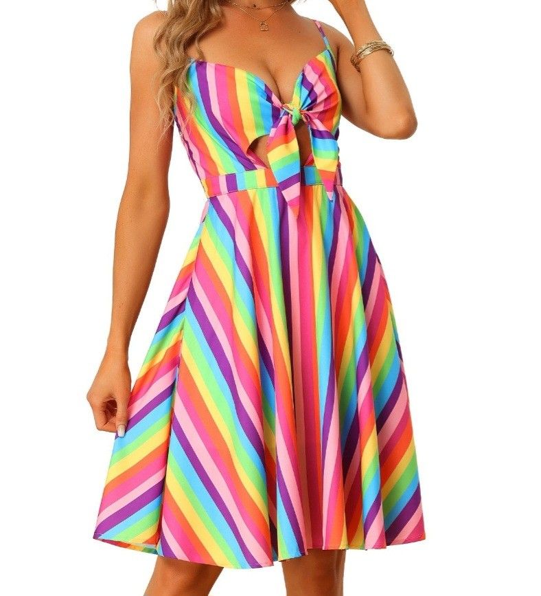 Tie front spaghetti strap sundress Size XL