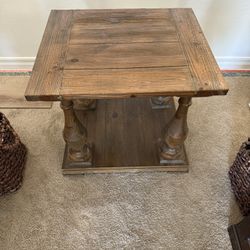 Living Spaces Farmhouse End Table 