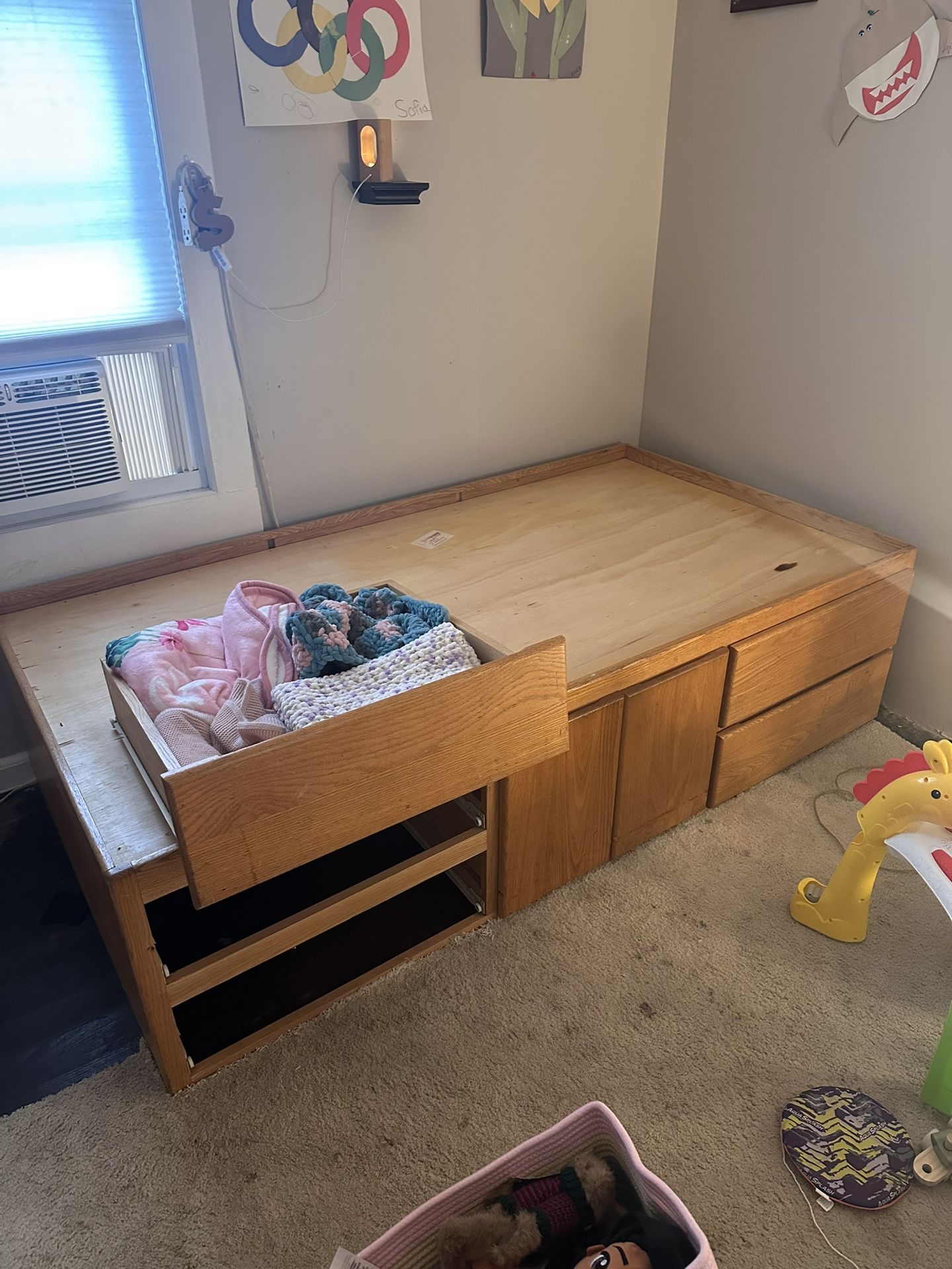 Twin Size Bed Frame With Storage