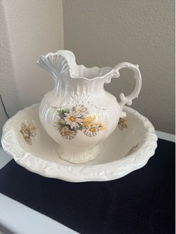 Water Pitcher & Basin Bowl