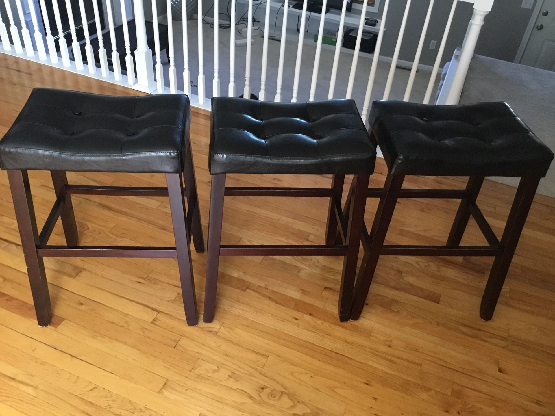 3 Saddle chairs