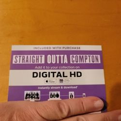 $4 HD DIGITAL MOVIE STRAIGHT OUTTA COMPTON $4.00 OR TRADE FOR A MOVIE TITLE  I DO NOT OWN.