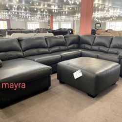 By Ashley/Aberton Gray Laf&Raf Sectionall/Delivery Available/DISCOUNT👈/Home Decor/Financing