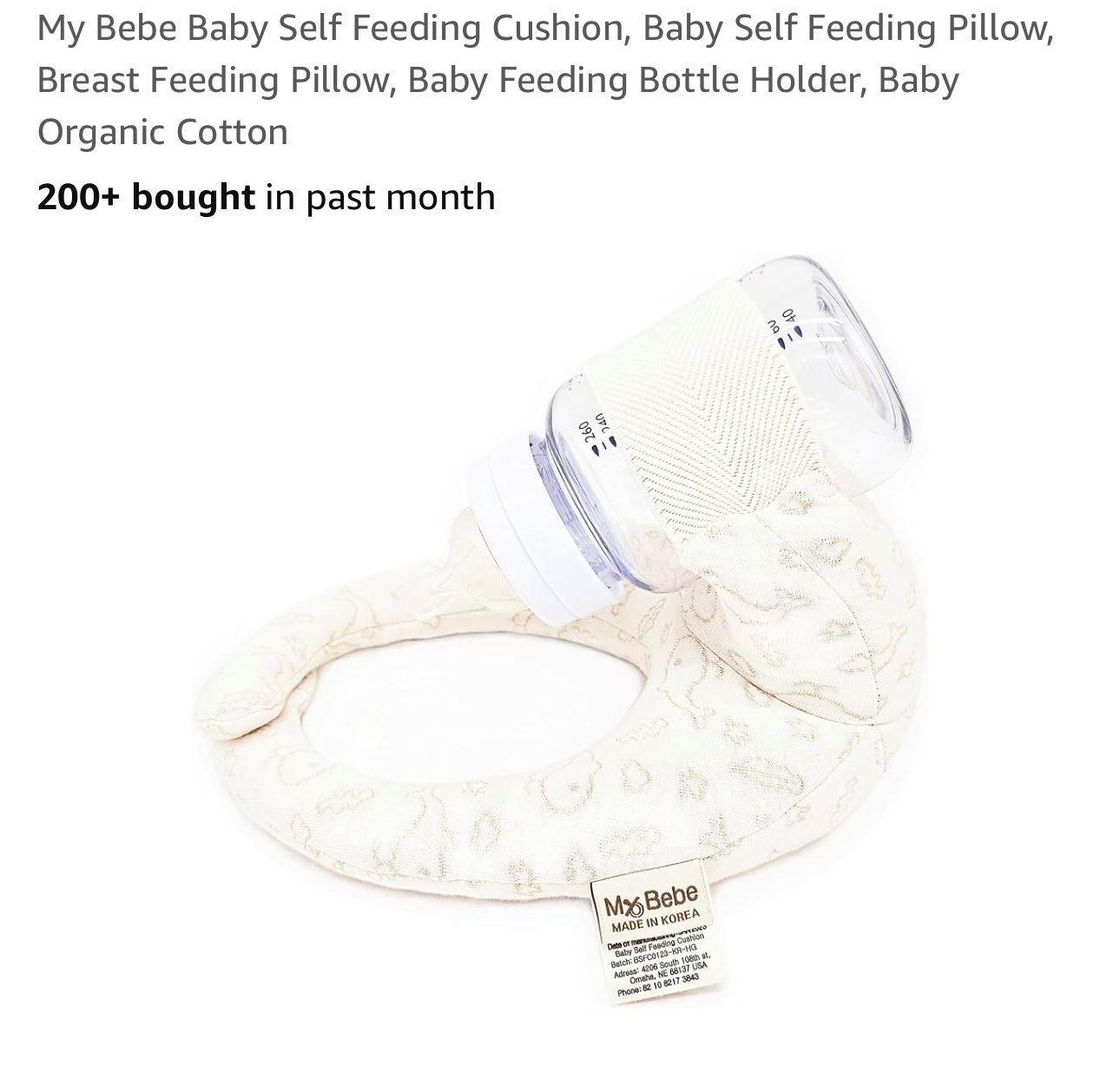 (Used)Baby self feeding pillow