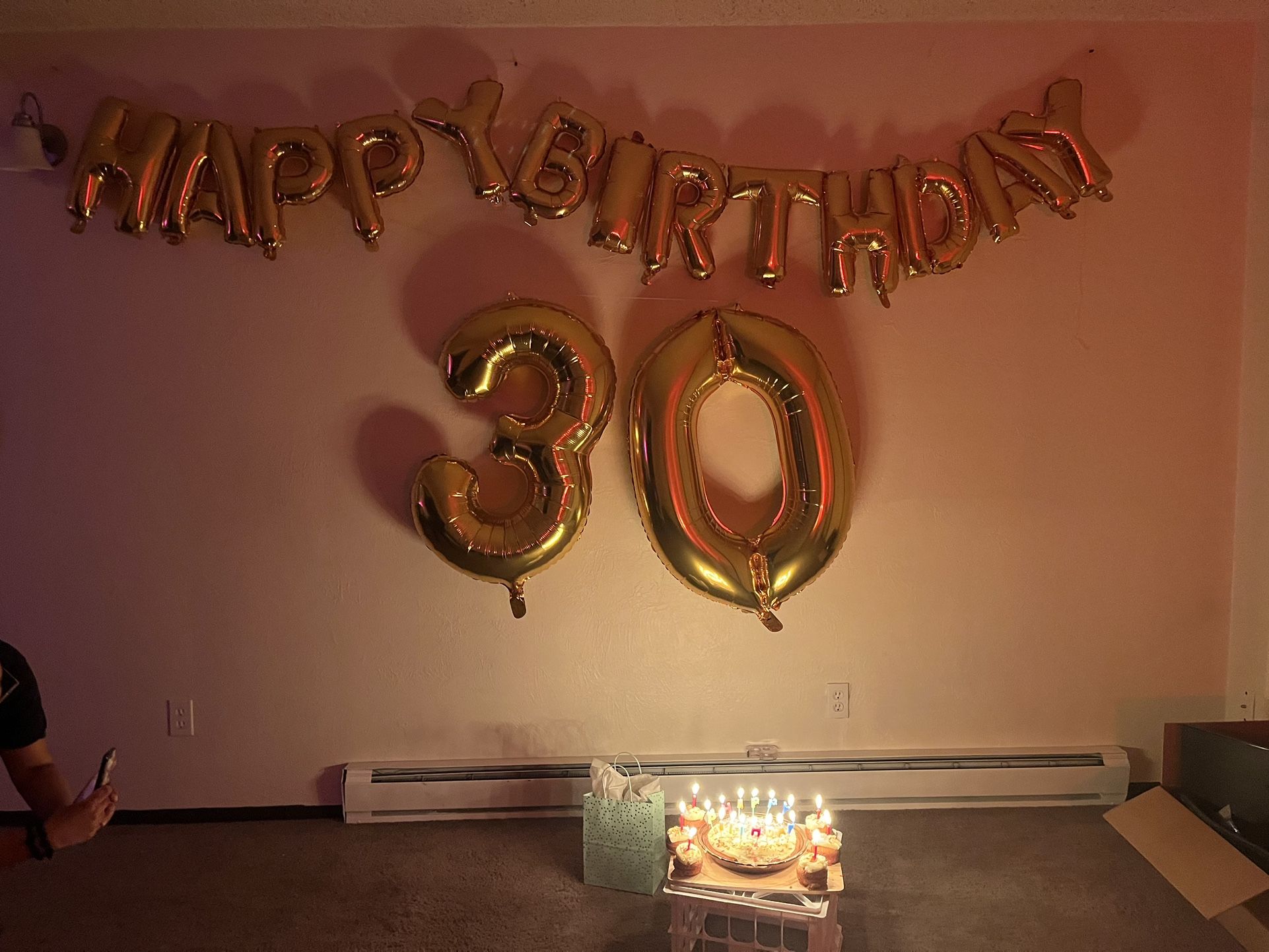Free Happy Birthday Balloons & #30 Balloons Still Inflated