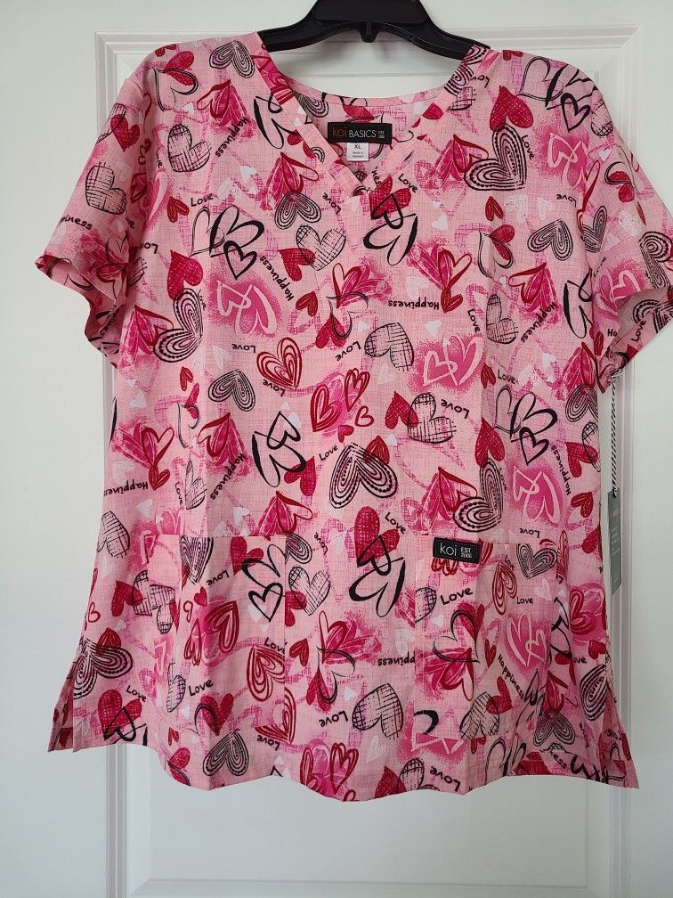 Brand New Koi Basic Scrub Top