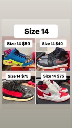 Jordan’s Nikes size 14 men’s cheap $75