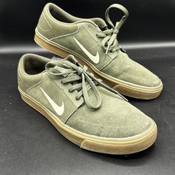 Nike SB Portmore Olive Green Skate Shoes - Men’s Size 11