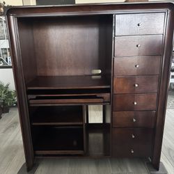 FREE Computer/work Desk Armoire With Drawers And File