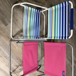 Set of 2 Folding Beach Chairs – $45