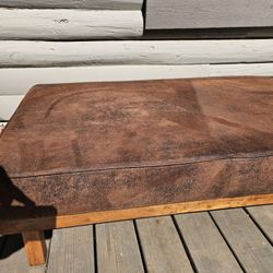 Free Leather/ Suede Ottoman 