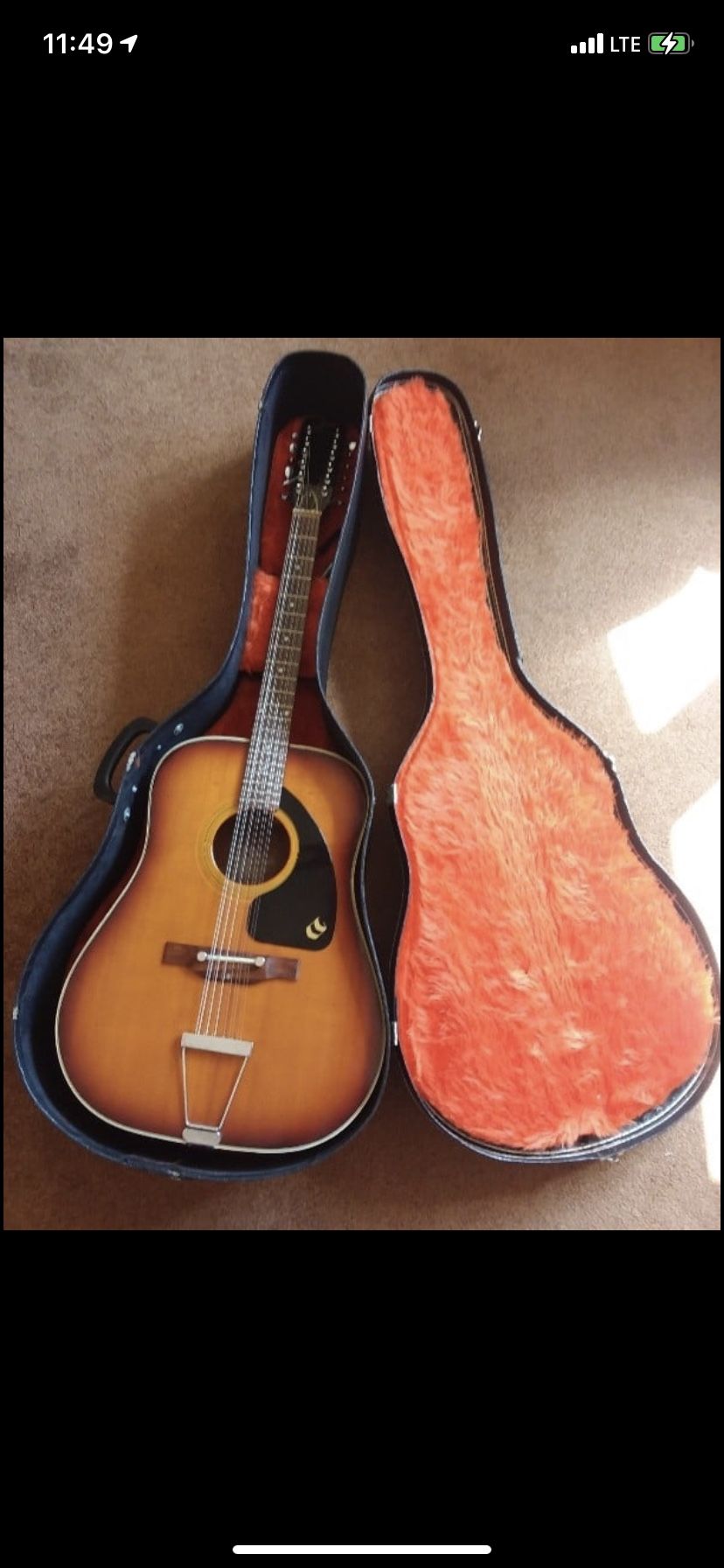 1967 Aria 12 Strings Guitar In Pristine Condition