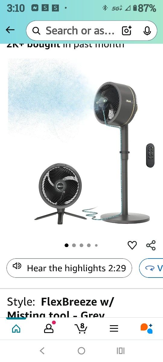 Shark Flex Breeze Fan
