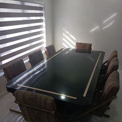 Large Table And Eight Chairs 96×48×29 