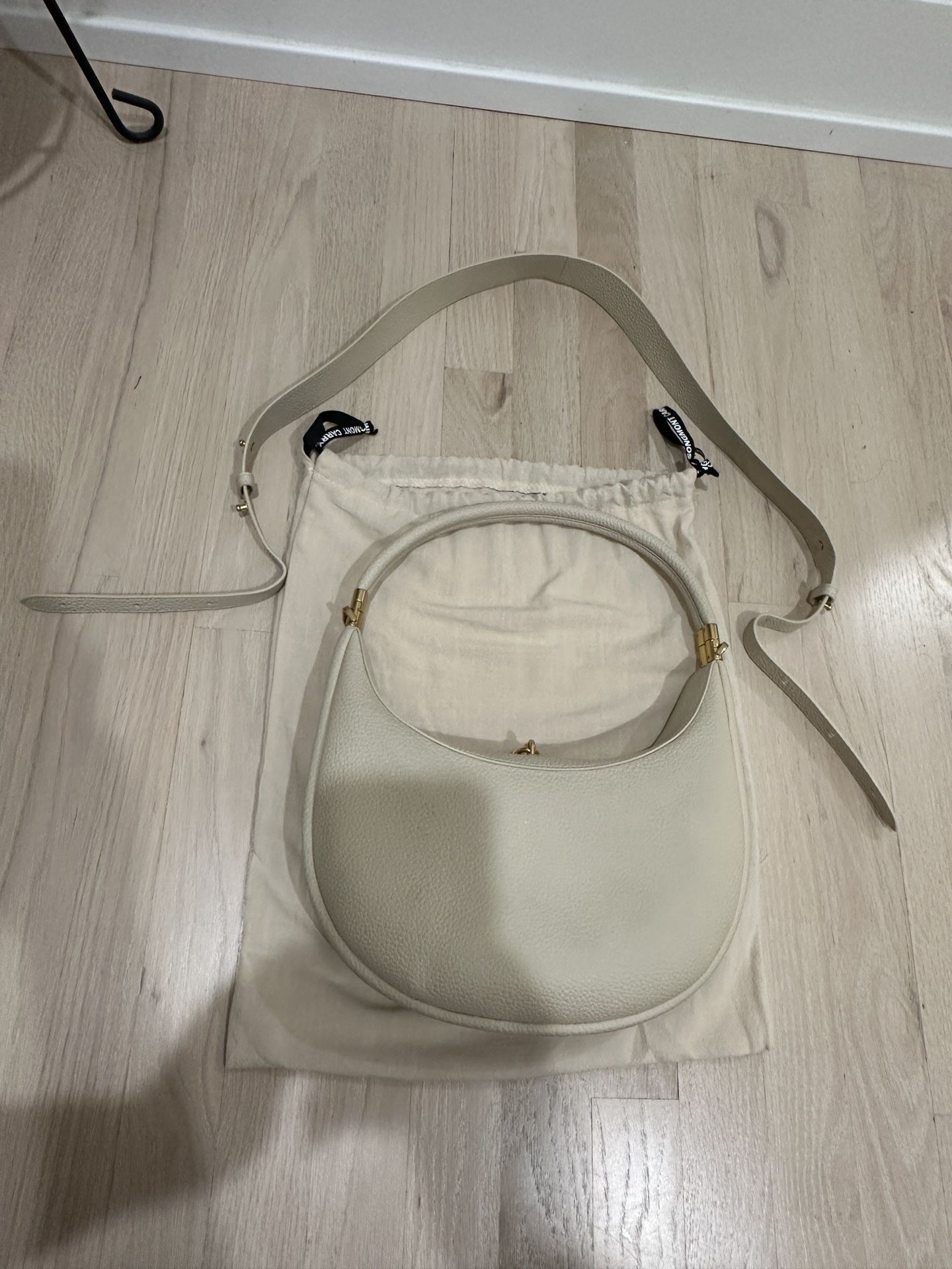 Used Songmont Luna Eco Cloud Leather Bag - Ivory - Medium