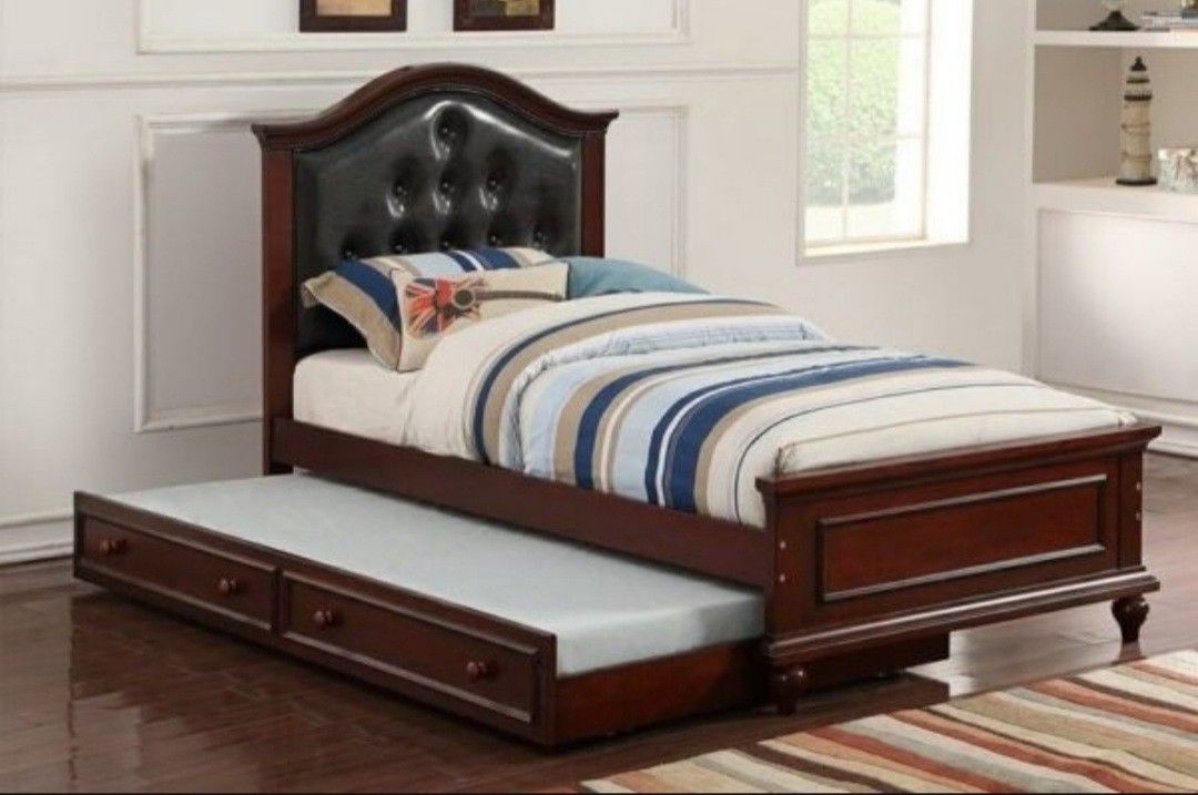 Brand New Twin Size Bed With Trundle Bed Included 