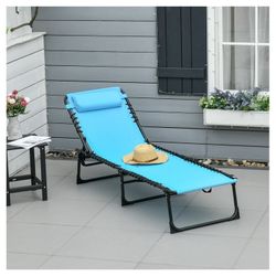 Set of 3 Folding Chaise Lounge Chair 