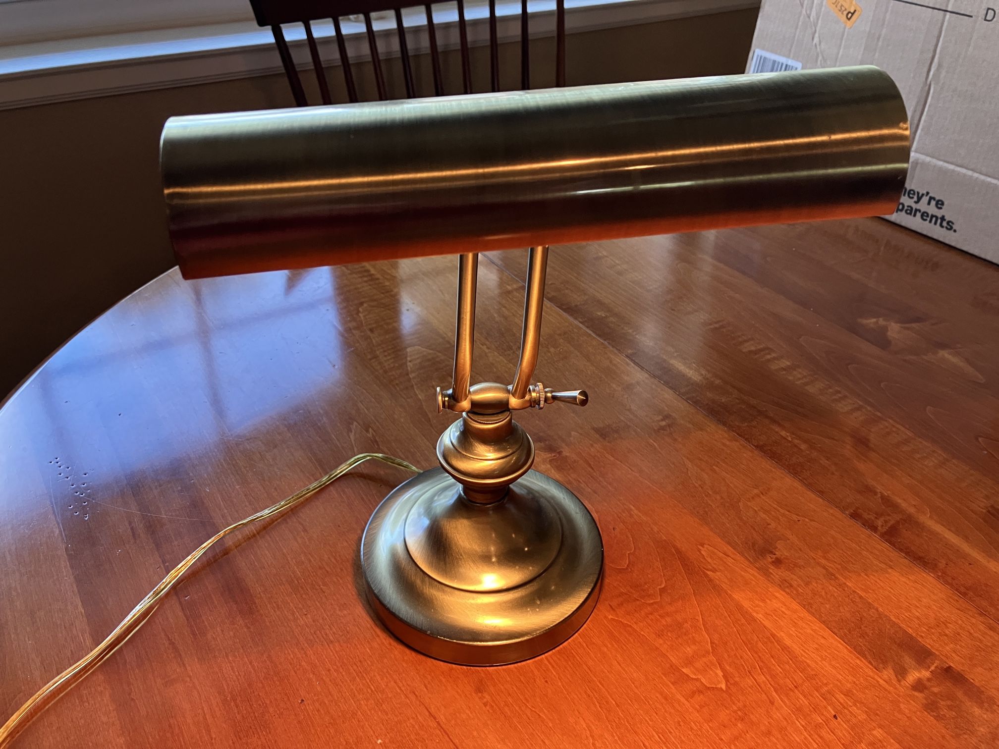Antique Brass Piano/Desk Lamp