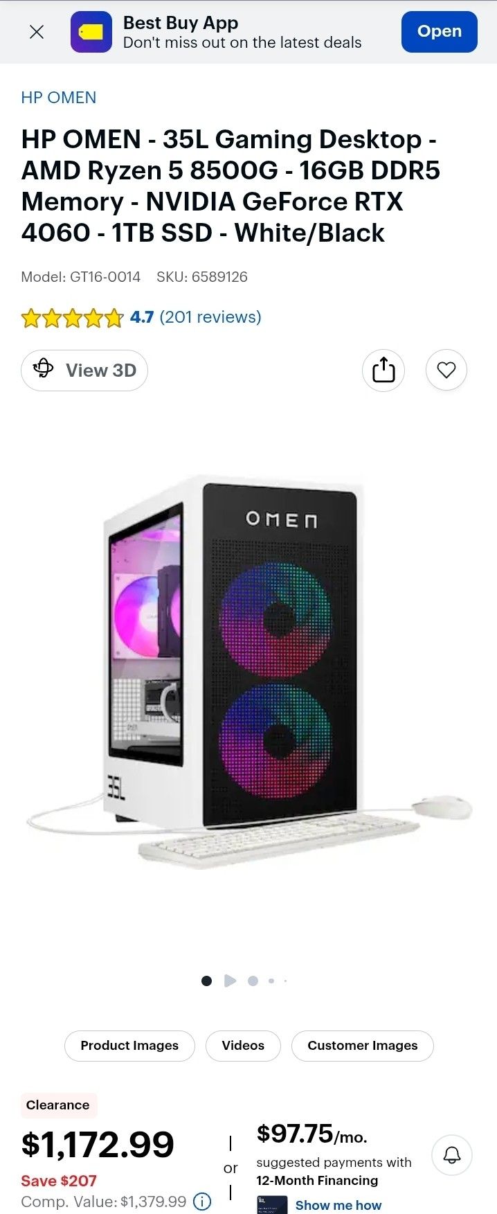 HP OMEN 35L Gaming PC Nvidia AMD