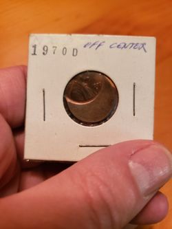 1970-D Lincoln Cent (off center mint error)
