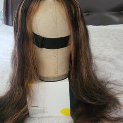 24in Human Hair Pre Cut Highlight 6x5 Lace Frontal Wig 180% Density 
