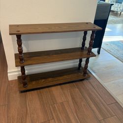 Mid Century Spindle Shelf 