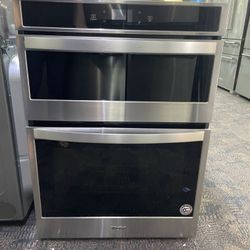 Whirlpool Smart 30” Wall Oven Combo Microwave Stainless Steel 
