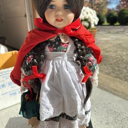 Vintage Westminster Little Red Riding Hood Porcelain Doll