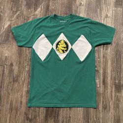 Mighty Morphin Power Rangers Green Tommy Ranger Suit Halloween Costume Shirt Adult Size Large!!!