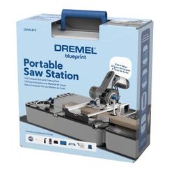 Blueprint Portable Saw Station with 12V Brushless Cordless Circular Saw and Multi-Purpose Cutting Case