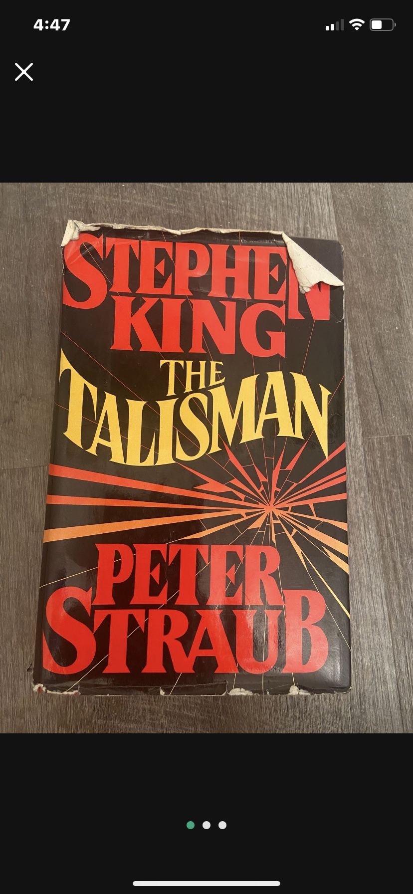 1984 The Talisman Stephen King Peter Straub Vintage Hardcover 