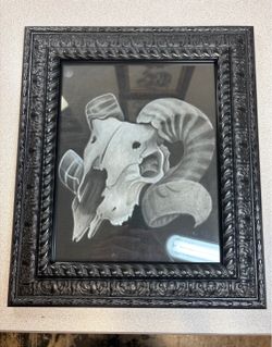 9x12 Goat Skull