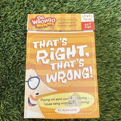 Dr Wrongo That's Right That's Wrong Level 4 four Question Answer game Alan Katz